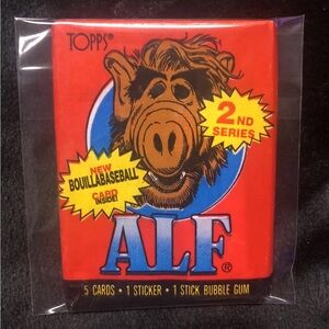 ALF 1987 TV Sitcom 1987 O-Pee-Chee Vintage Sealed Trading Card Wax Pack
